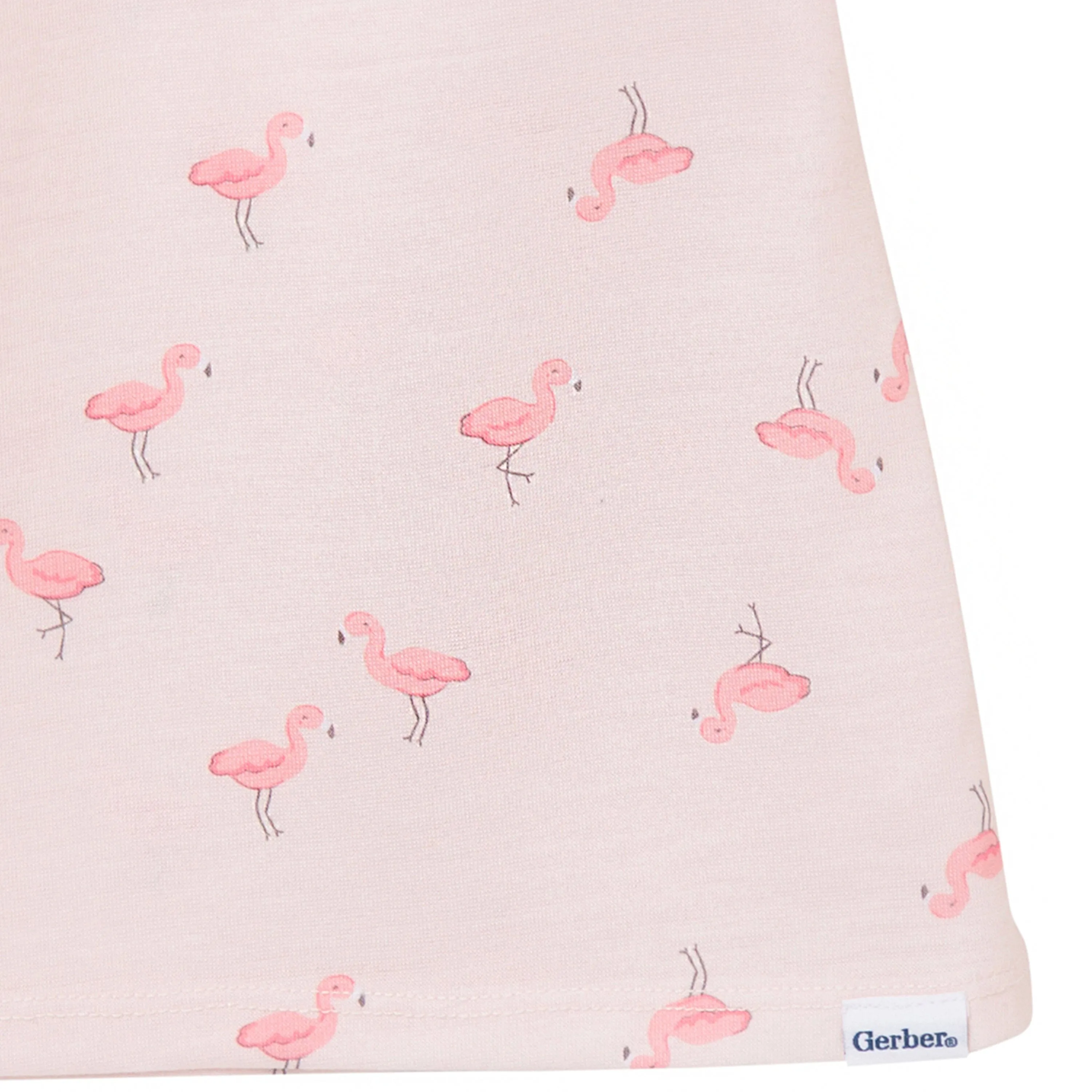 2-Pack Toddler Girls Flamingoes Short Sleeve Nightgowns