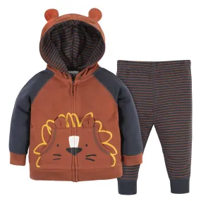 2-Piece Baby & Toddler Boys Roaring Adventure Hoodie & Active Pant Set