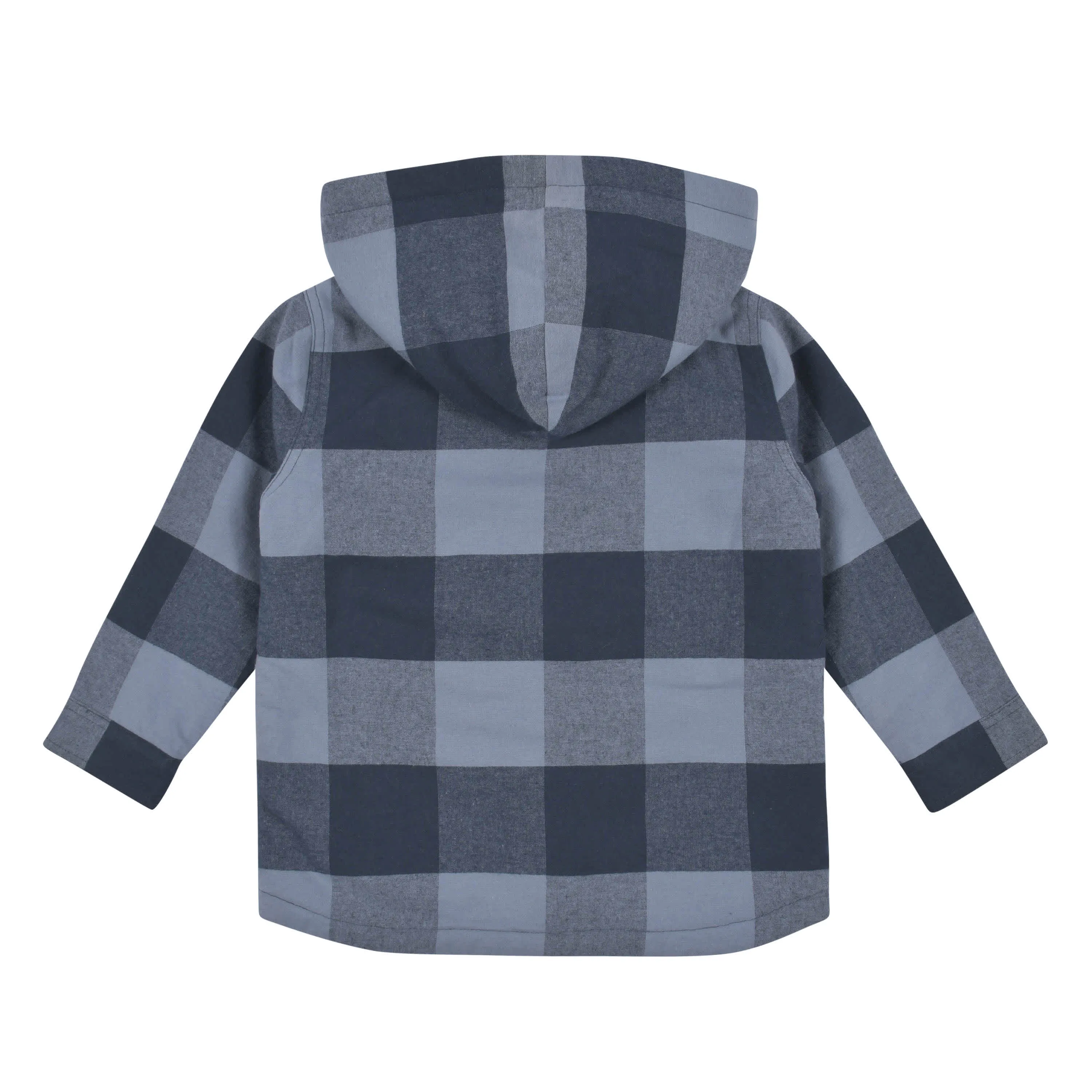 2-Piece Infant & Toddler Boys Navy Plaid Flannel Jacket & Jogger Set