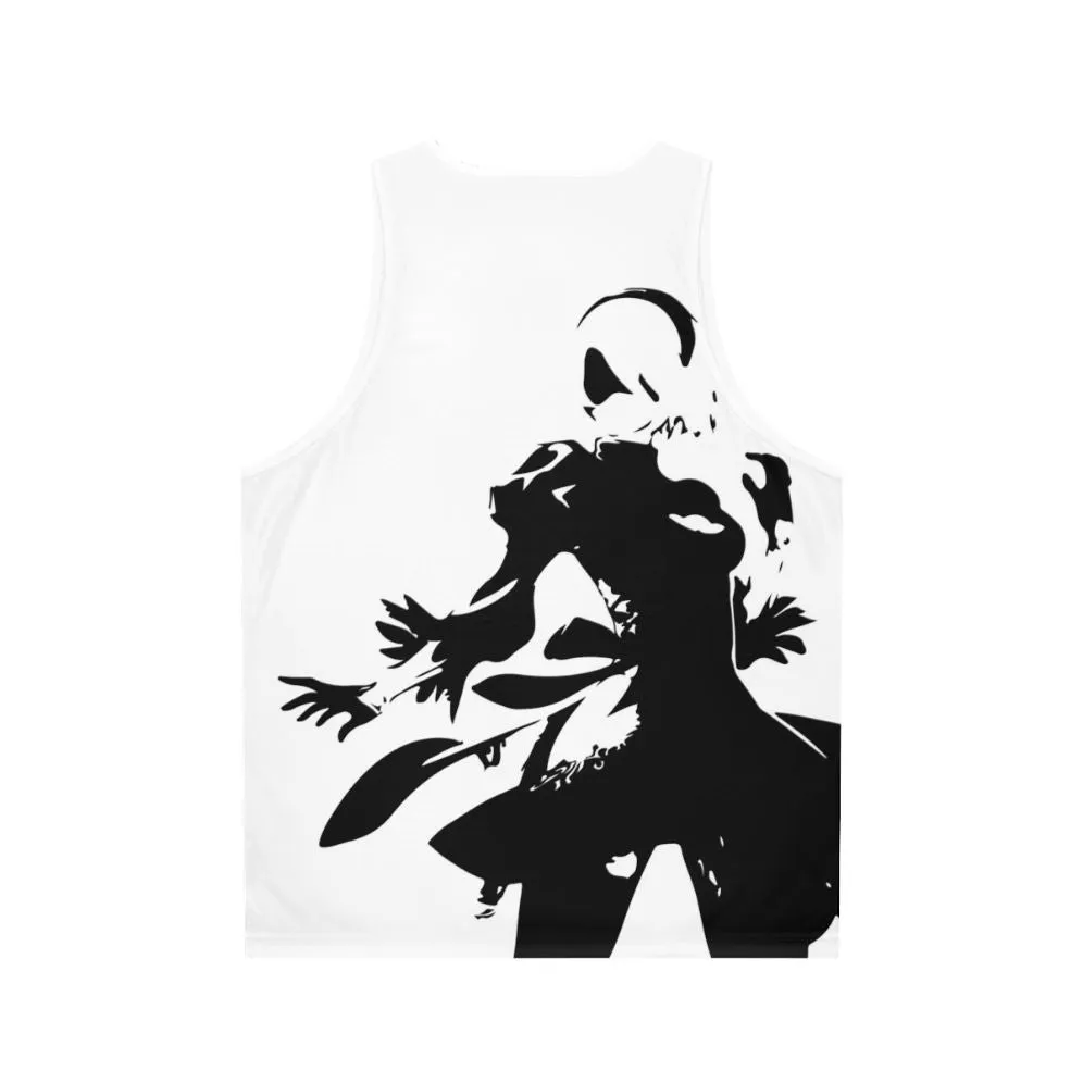 2B Silhouette Unisex Tank Top for Nier Automata Fans