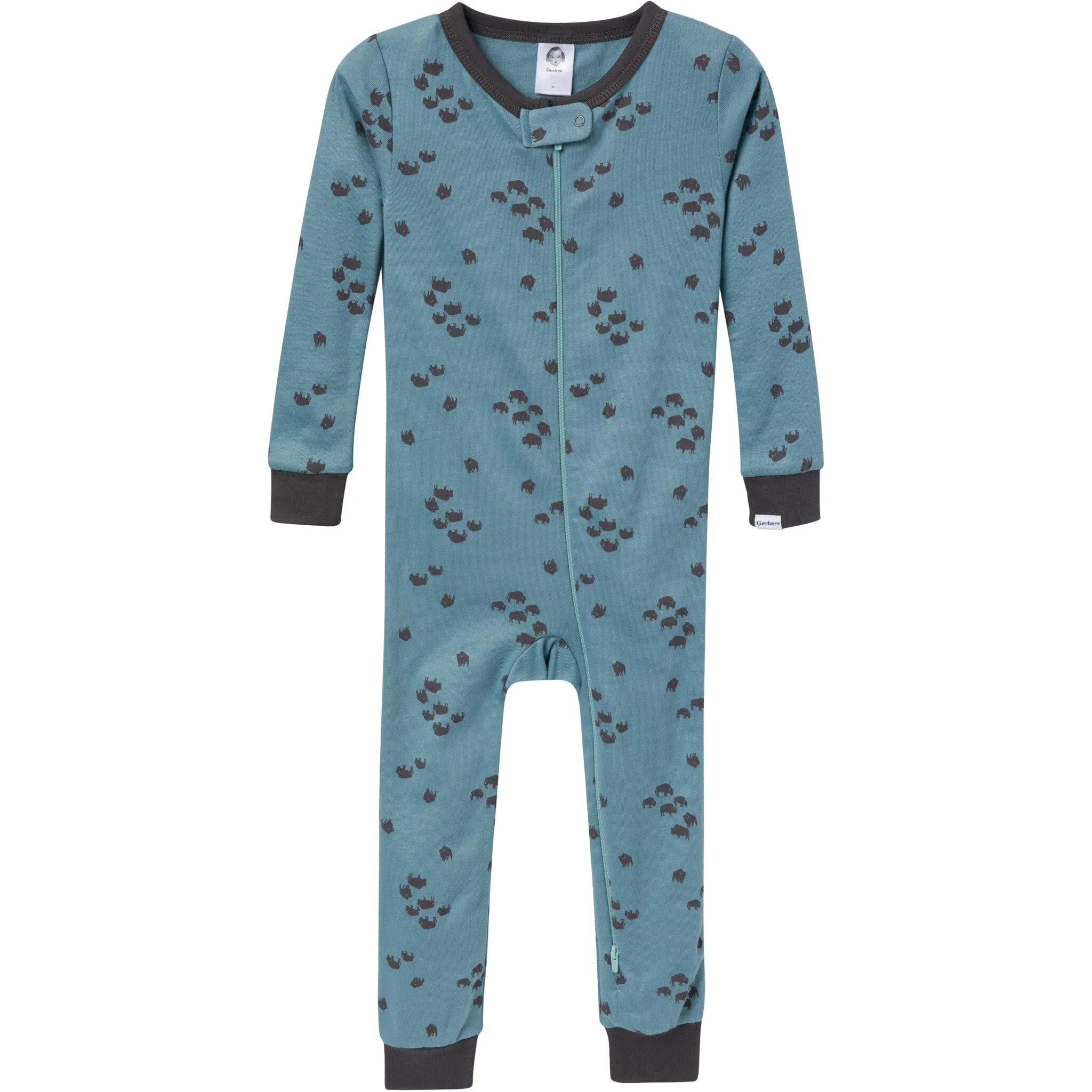 3-Pack Baby & Toddler Boys Buffalo Snug Fit Footless Pajamas