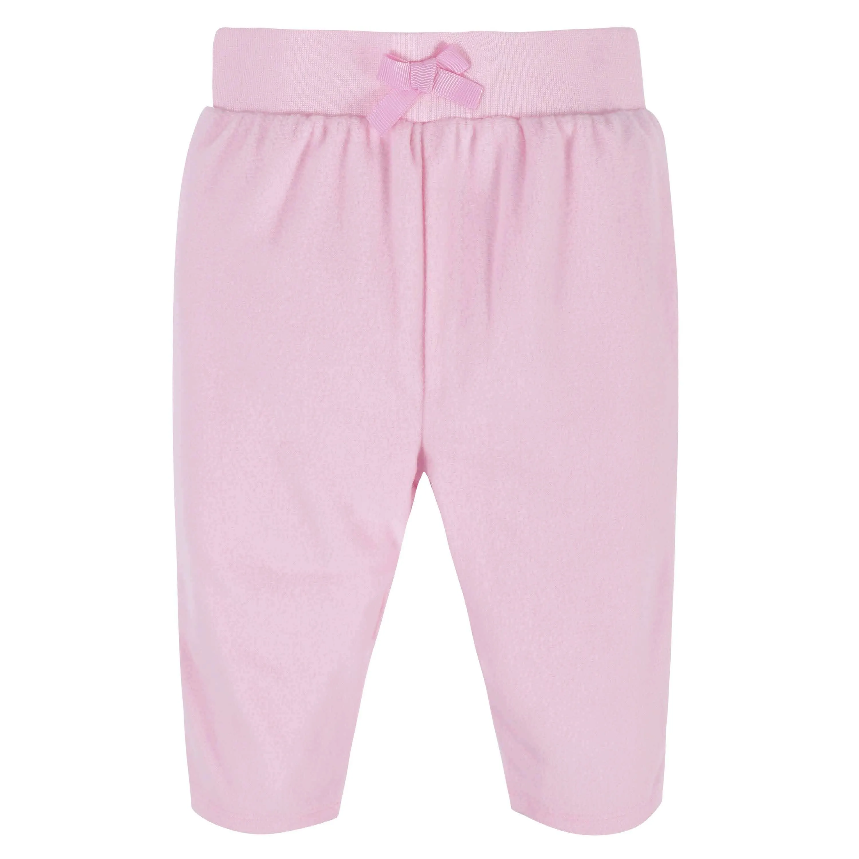 4-Pack Baby Girls Pink, Gray, & Black Microfleece Pants