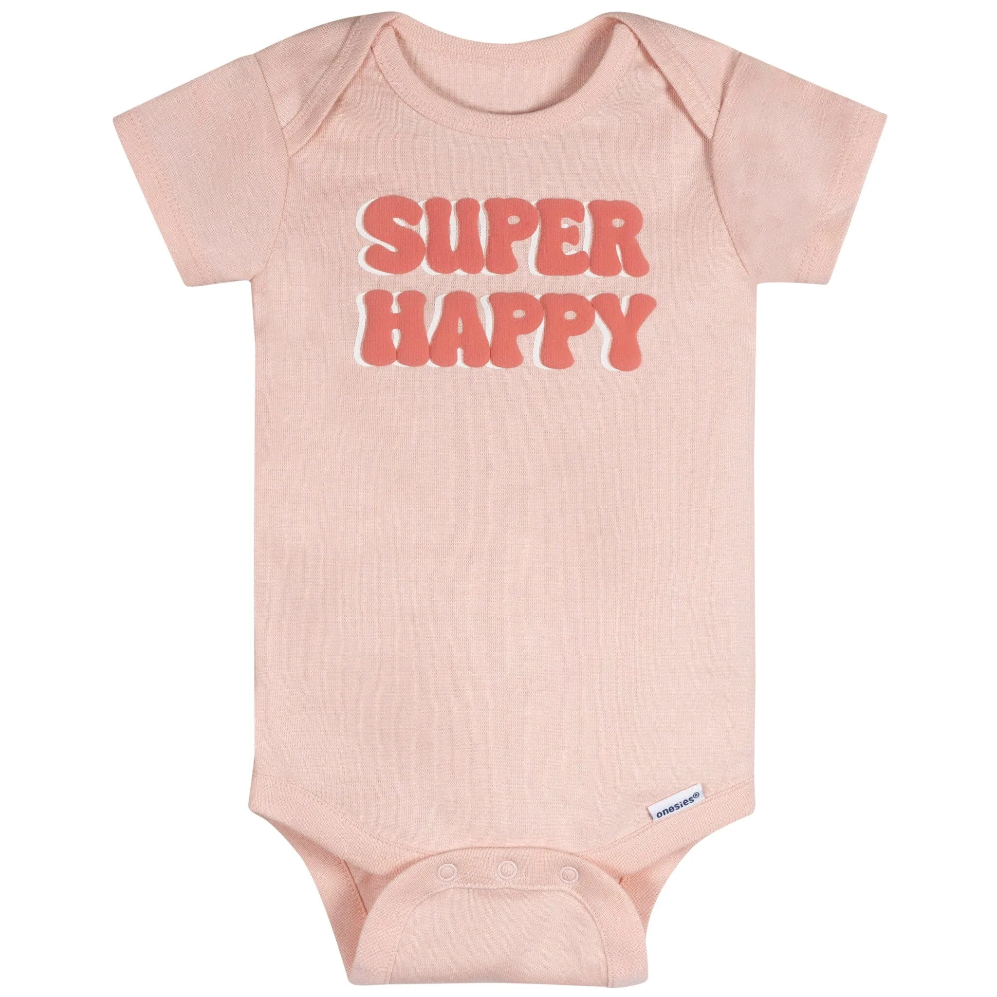 8-Pack Baby Girls Super Happy Onesies® Bodysuits