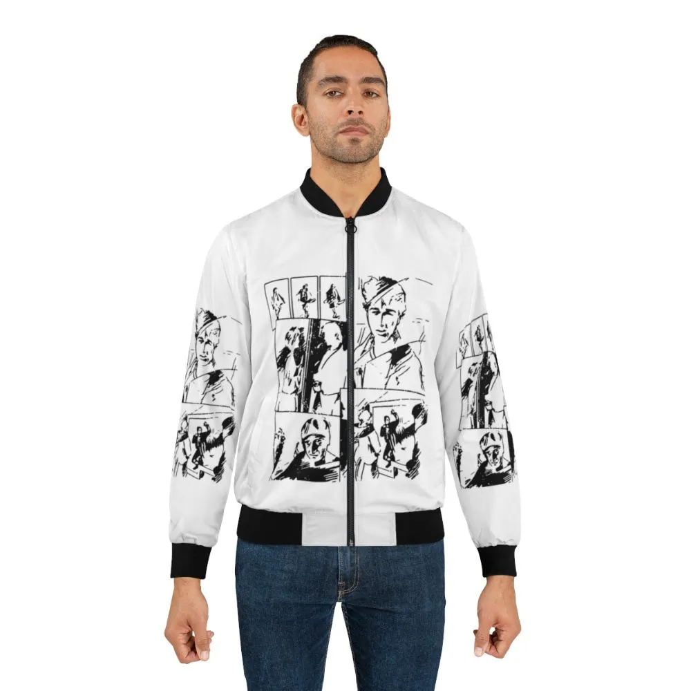 80s Bomber Jacket Inspired by A-ha's "Take On Me" Music Video