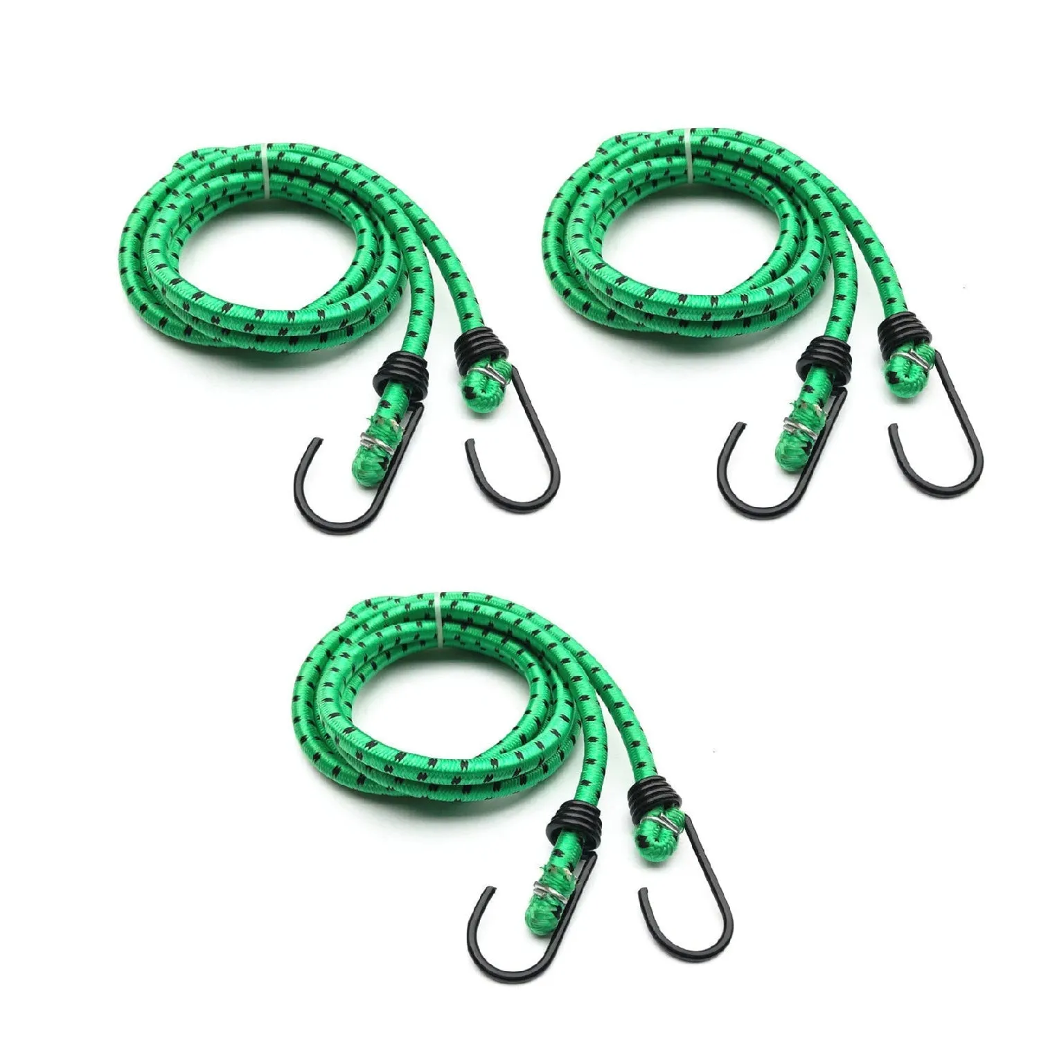 9067 High Strength Elastic Bungee, Shock Cord Cables, Luggage Tying Rope with Hooks