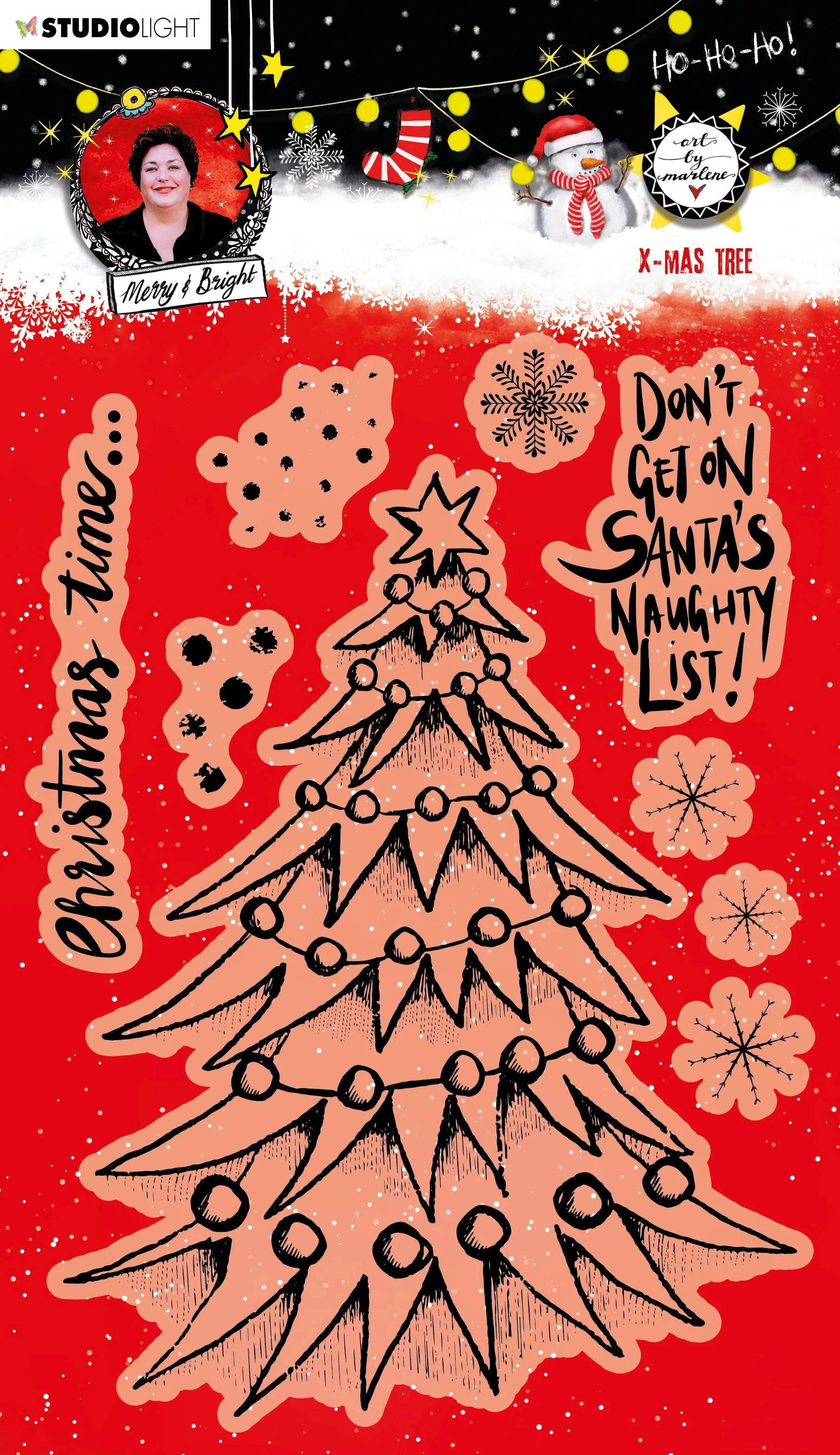 ABM Clear Stamp Christmas Tree Essentials 148x210x1mm 1 PC nr.82