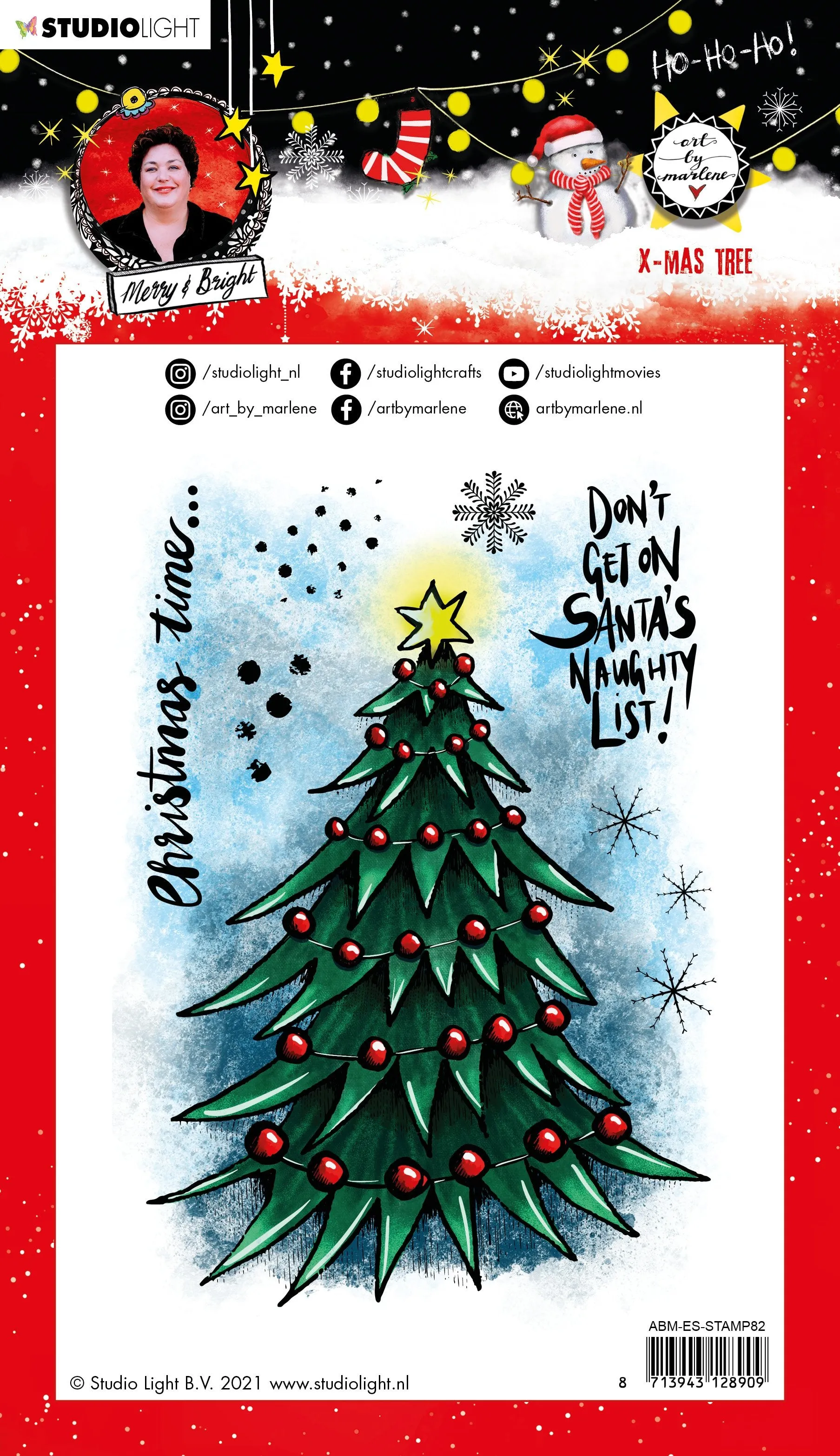 ABM Clear Stamp Christmas Tree Essentials 148x210x1mm 1 PC nr.82