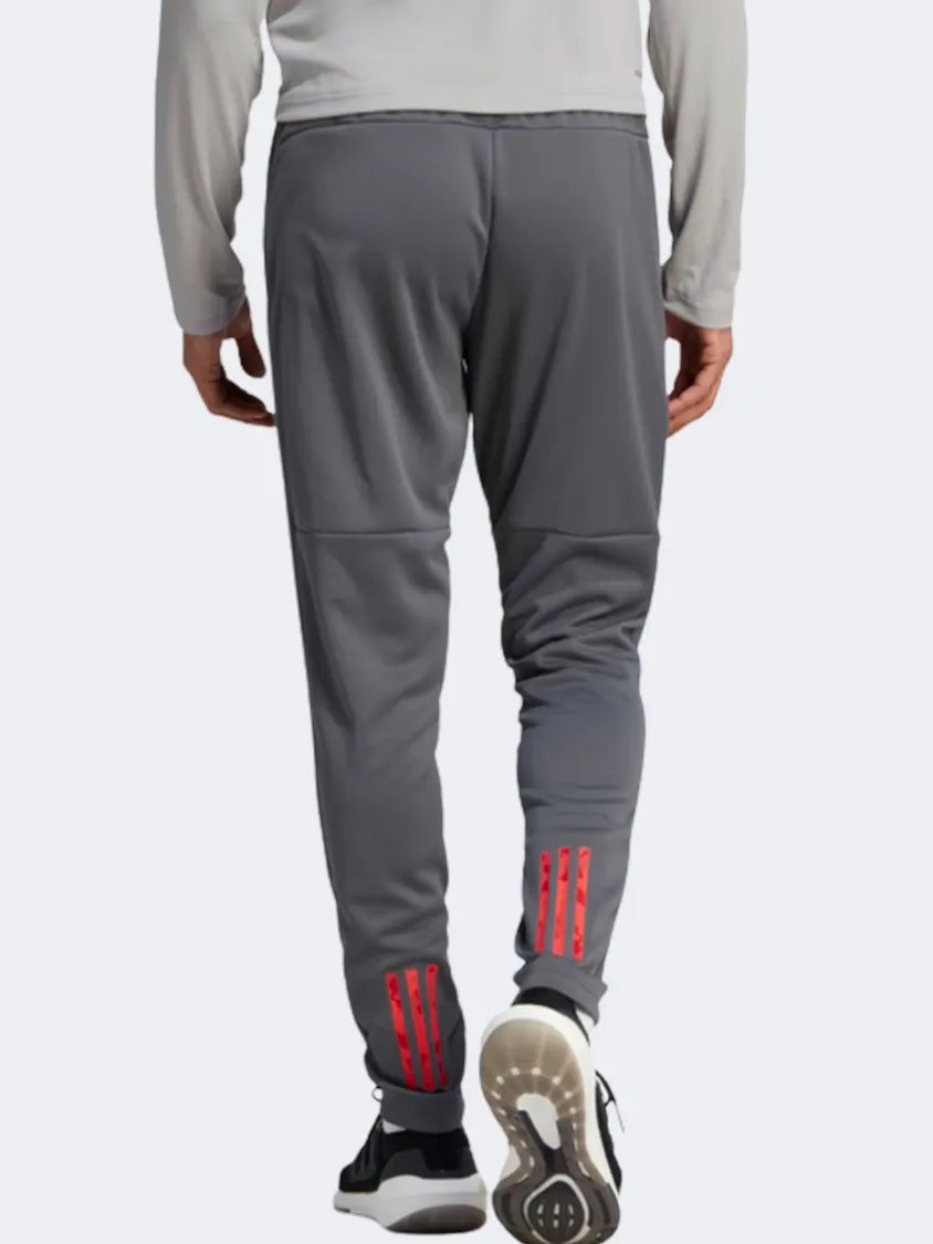 Adidas Essentials Men Training Pant Grey/Better Scarlet