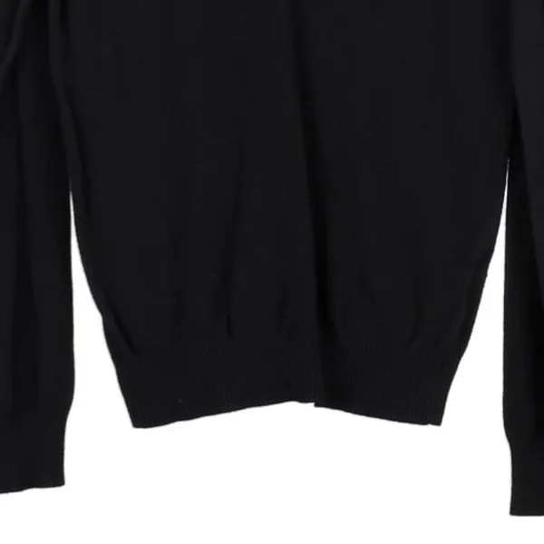 Age 12-14 Tommy Hilfiger V-neck Jumper - Large Black Cotton