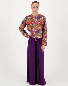 Annie Wide Leg Purple Pants