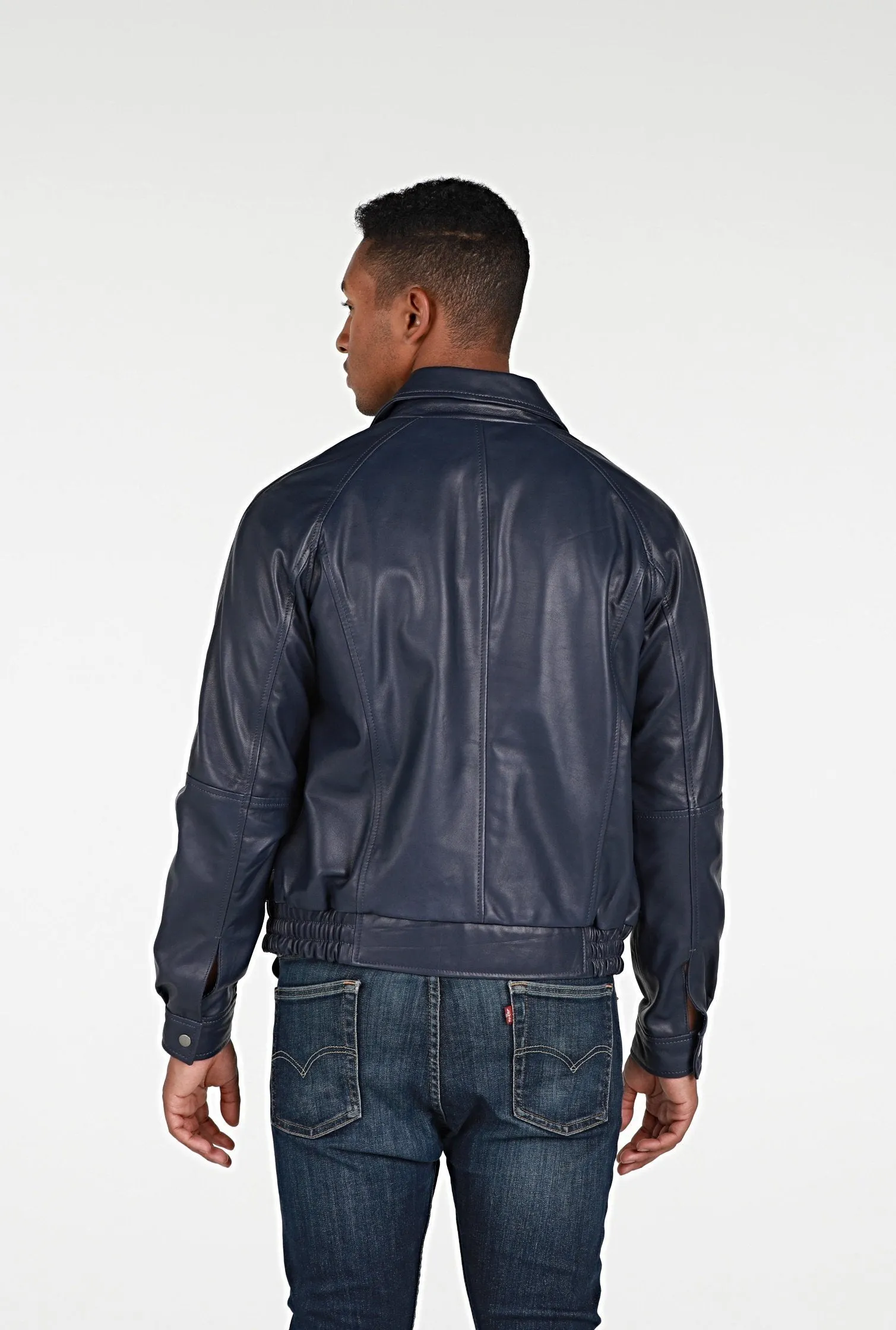 Asher Mens Leather Jacket