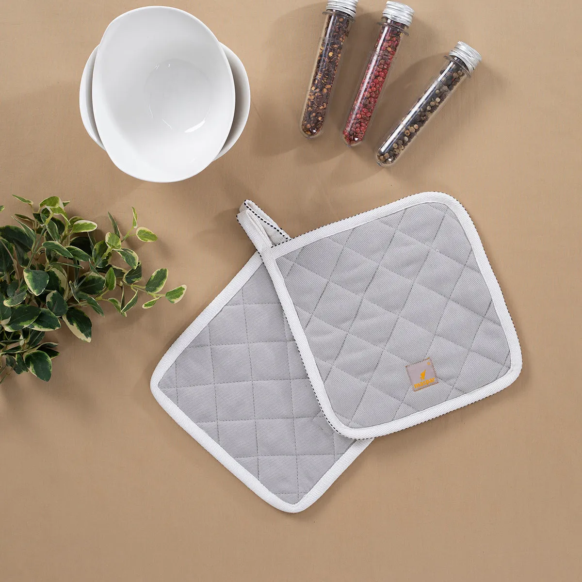 Aspire Grey 2 Pc Pot Holder