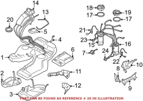 Audi Fuel Tank Lock Ring 8E0201877A – Genuine VW/Audi