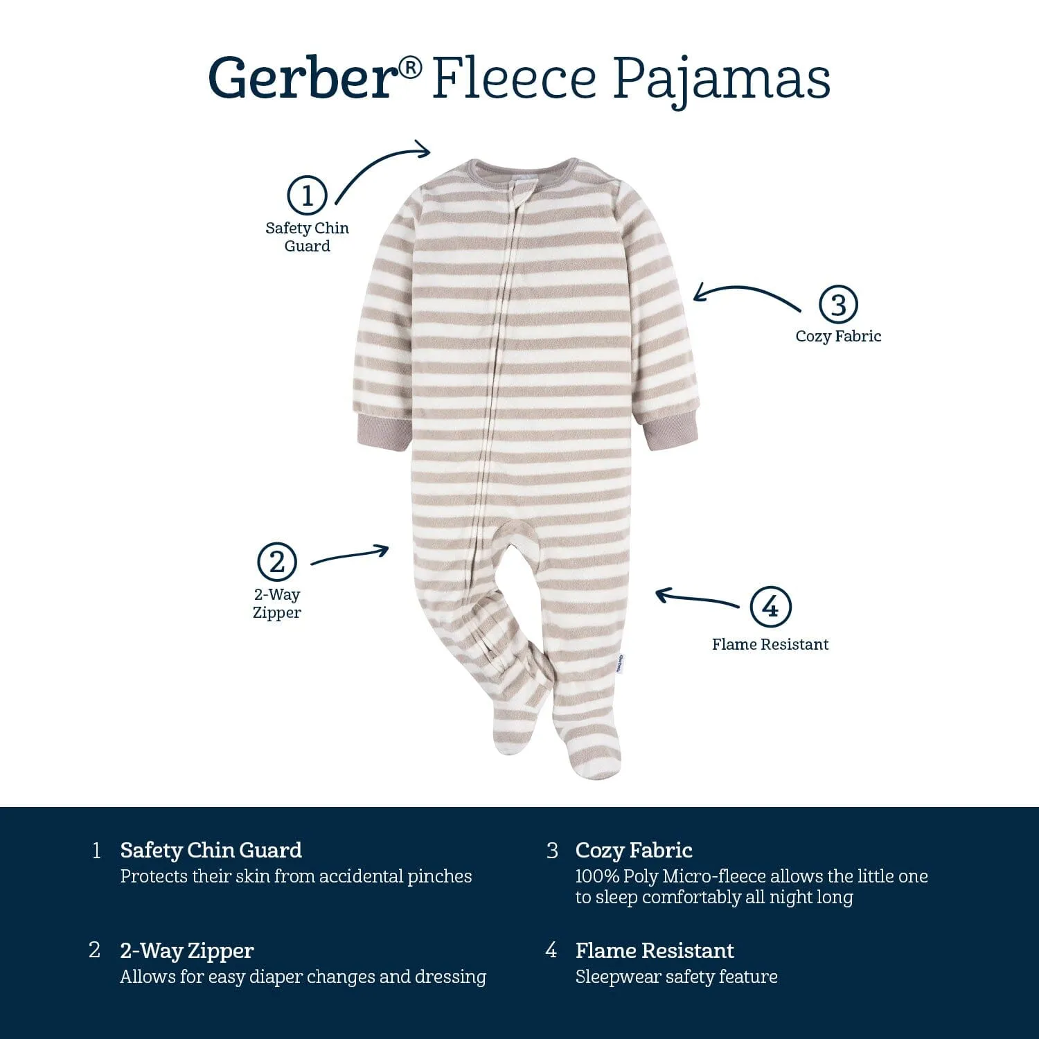 Baby & Toddler Neutral Dogs Footed Fleece Pajamas