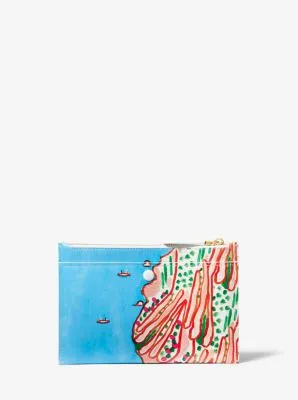 Bancroft Printed Calf Leather Christina Zimpel Pouch