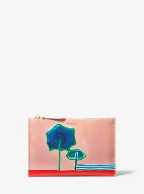 Bancroft Printed Calf Leather Christina Zimpel Pouch