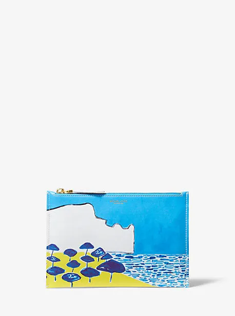 Bancroft Printed Calf Leather Christina Zimpel Pouch