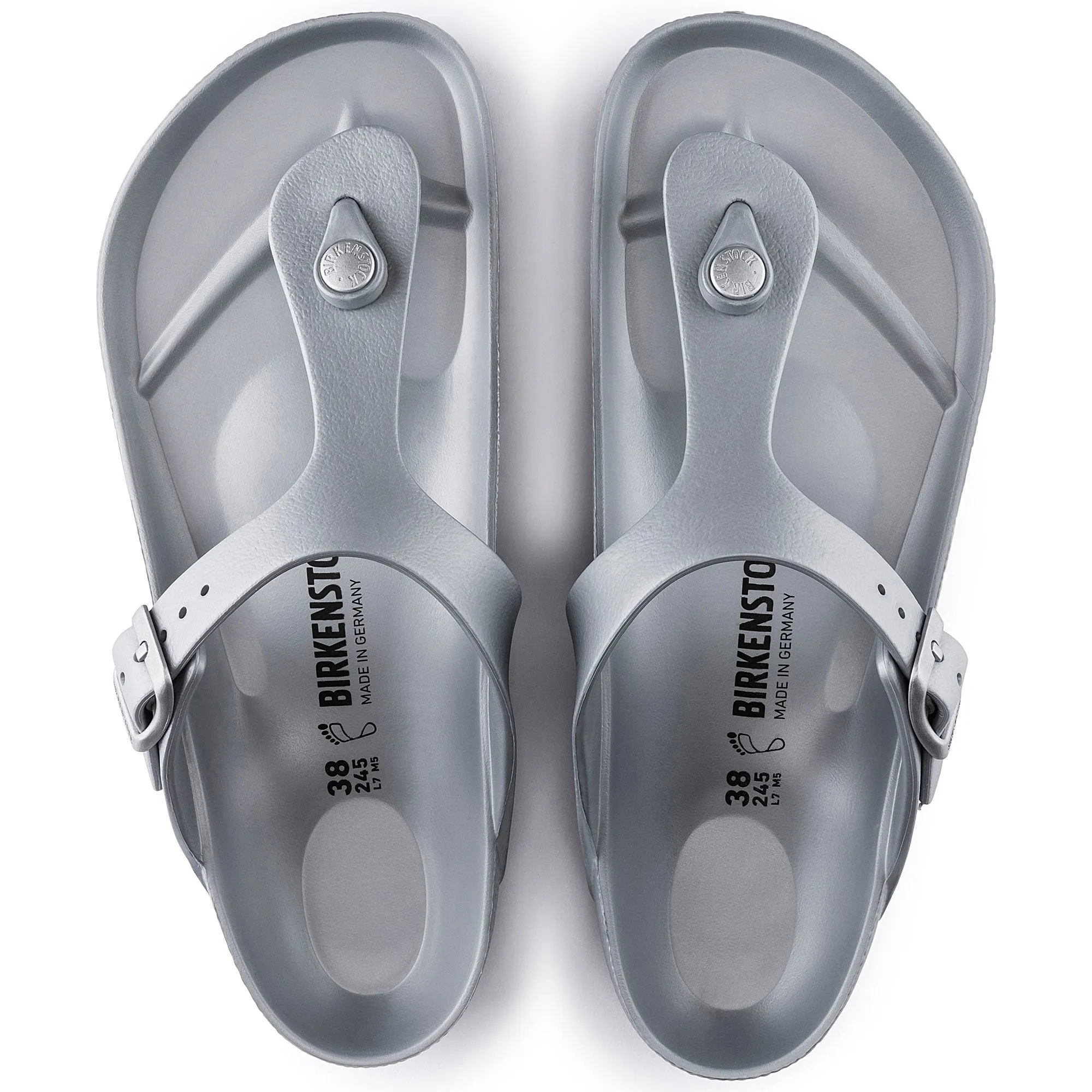 Birkenstock Womens Gizeh Essentials EVA Silver