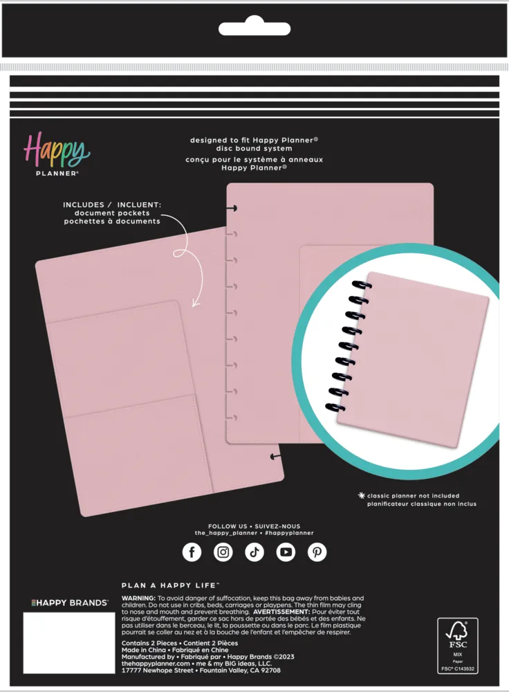 Blush - DELUXE Snap In Classic Planner Cover