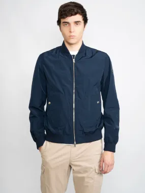 Bomber in Tessuto Blu