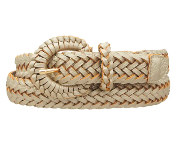 Braided Faux Leather Belt