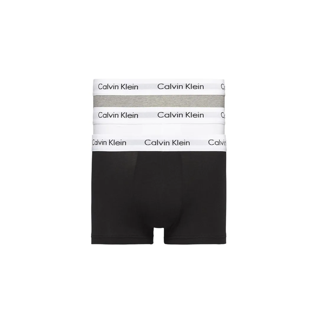 Calvin Klein Modern Cotton Stretch 3 Pack Black/White/Grey Trunks