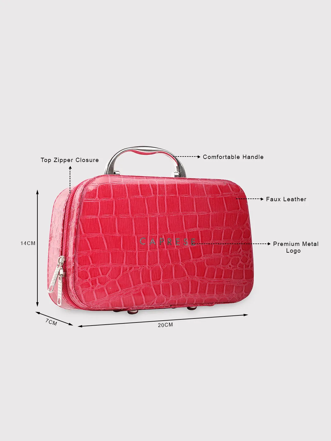 Caprese Cortney Vanity Case Small Pink