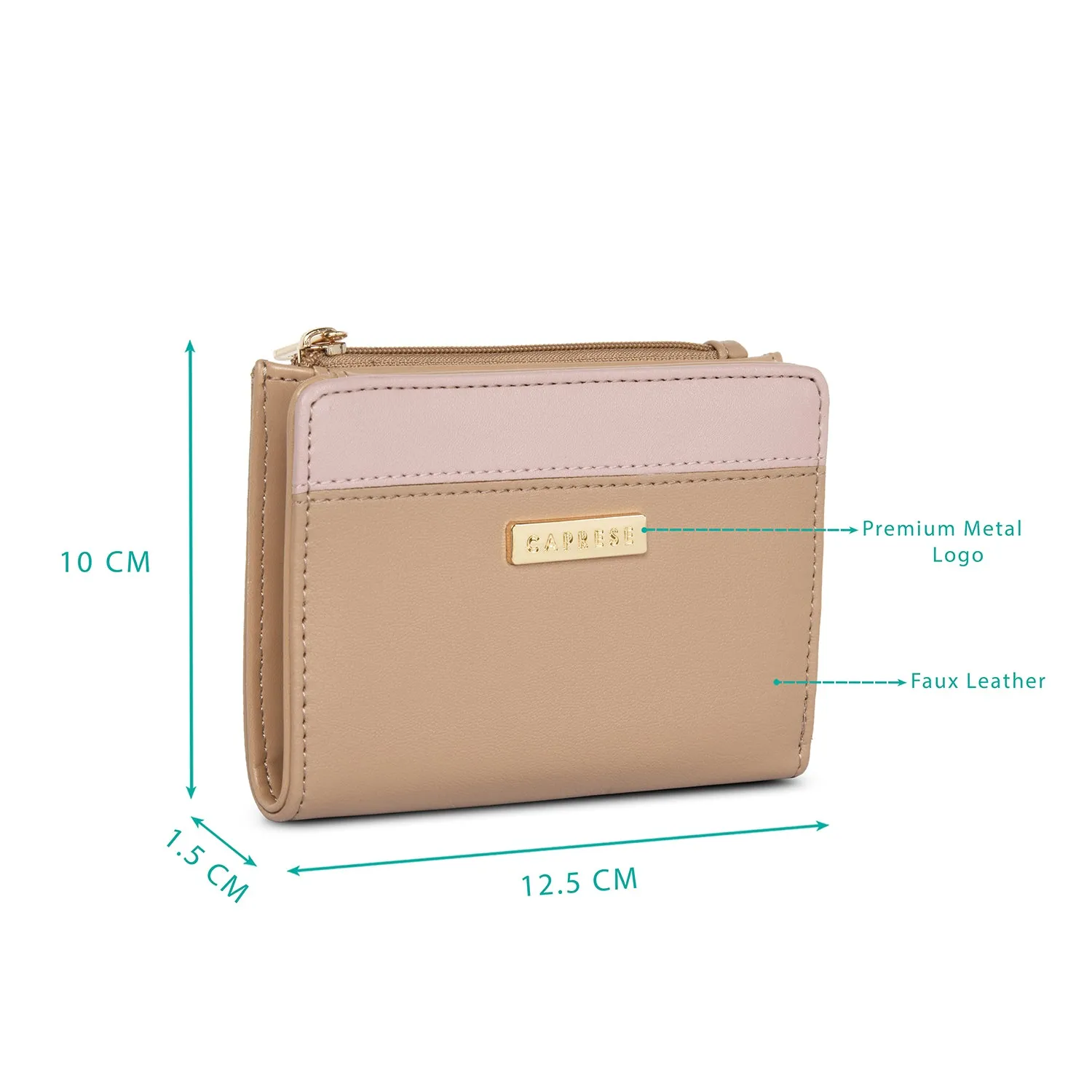 Caprese Erica Fold Wallet Small Nude