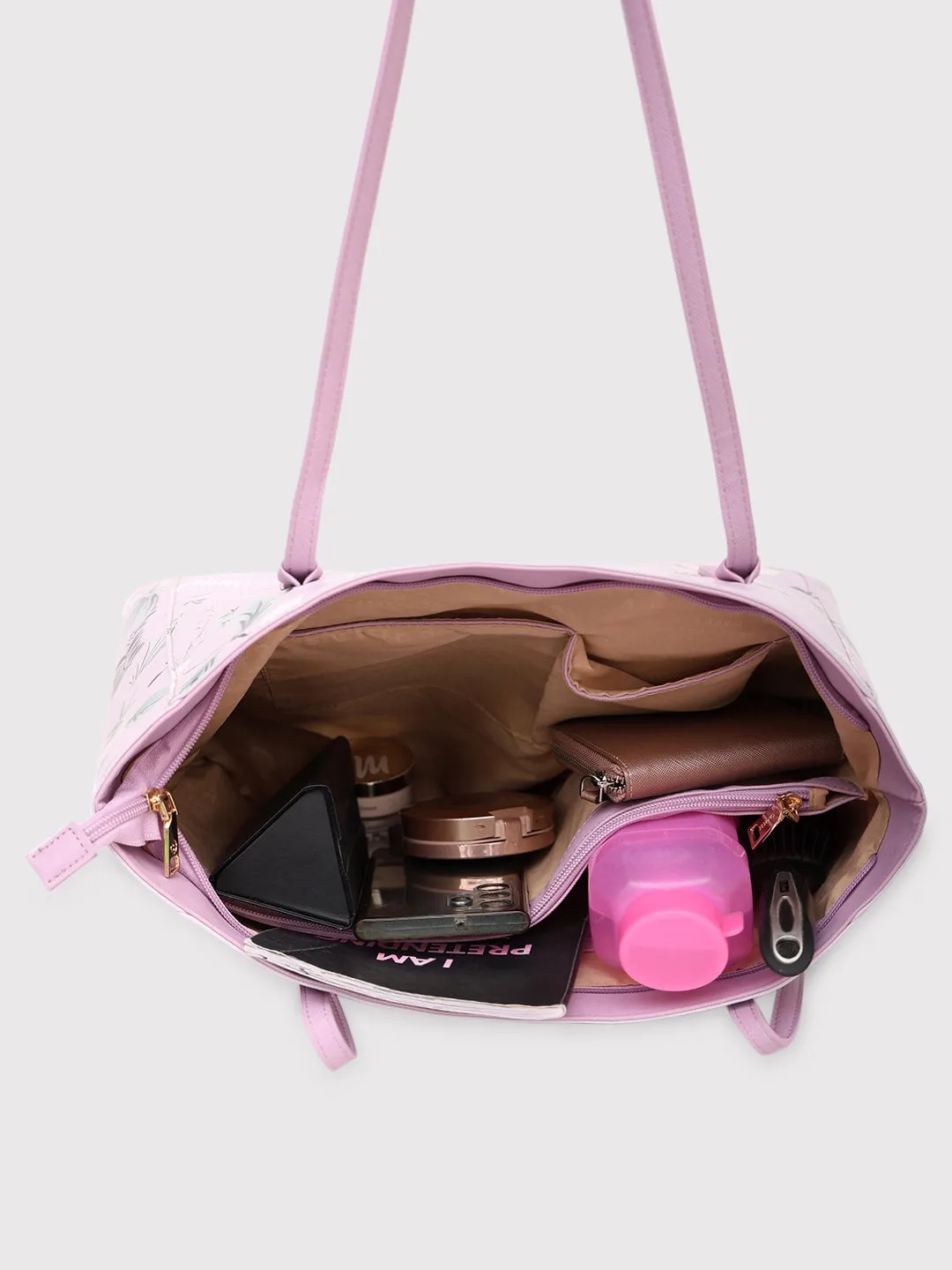 Caprese Gemma Tote Large Dark Pink