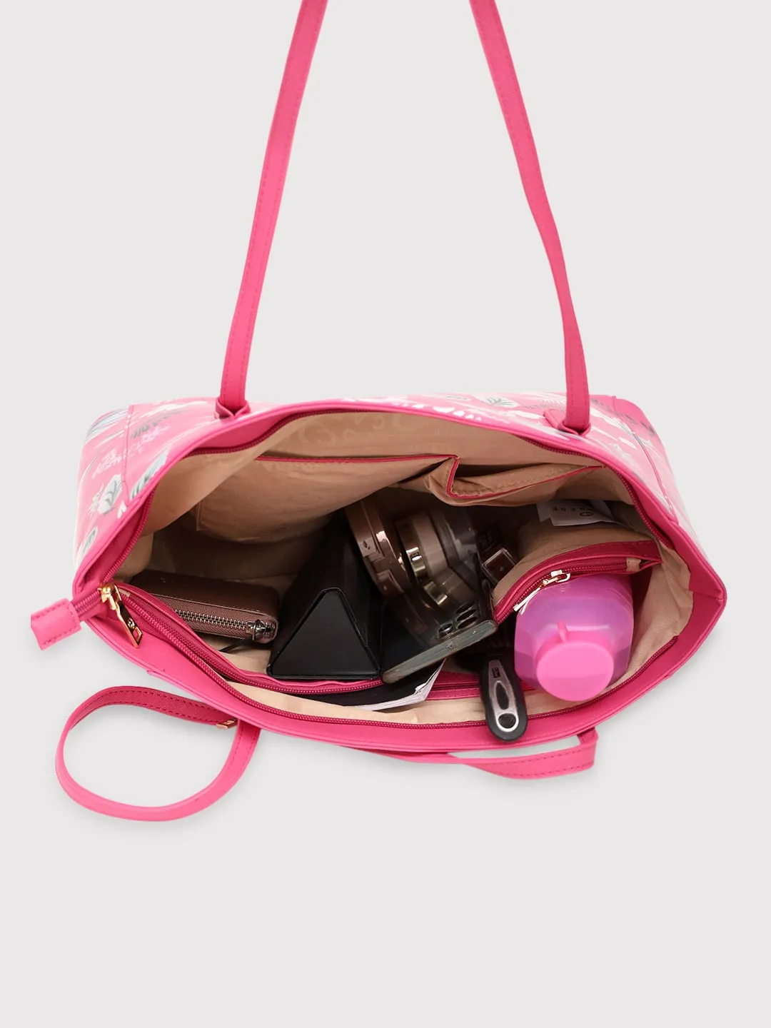 Caprese Gemma Tote Large Dark Pink