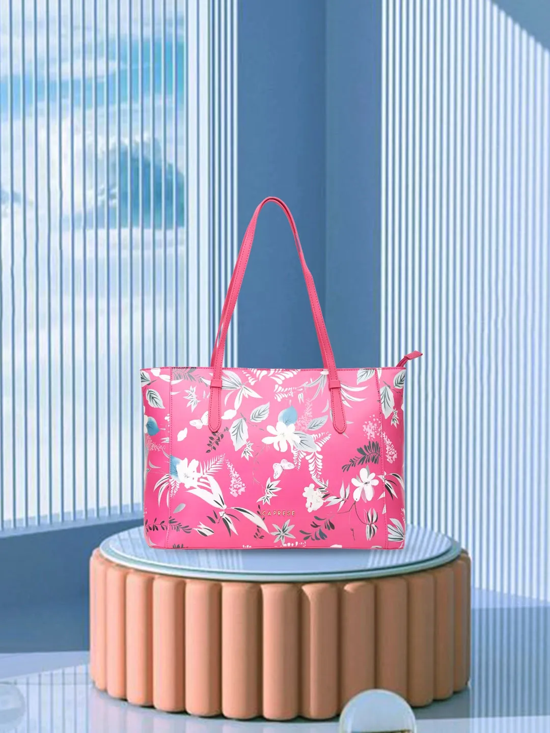 Caprese Gemma Tote Large Dark Pink