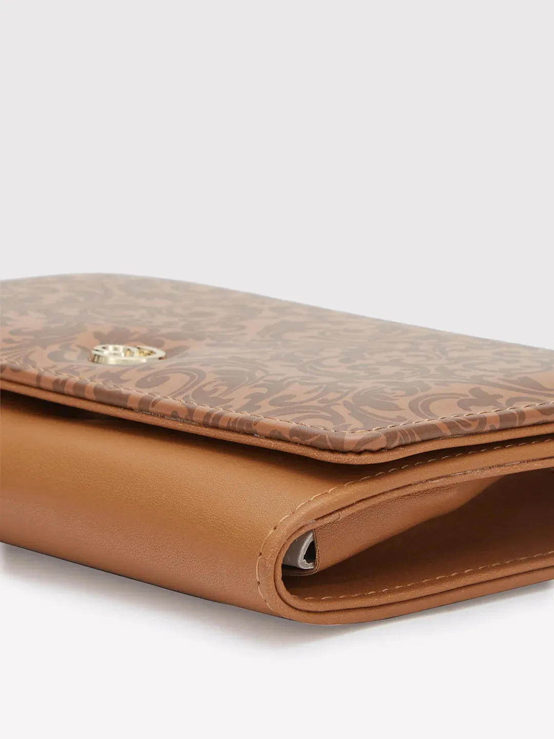 Caprese Helene Flapover Wallet Medium Tan