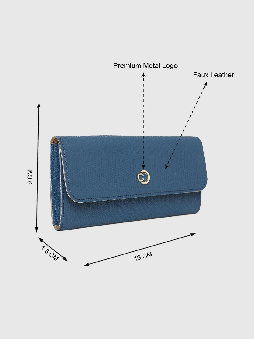 Caprese Helene Wallet Medium Teal