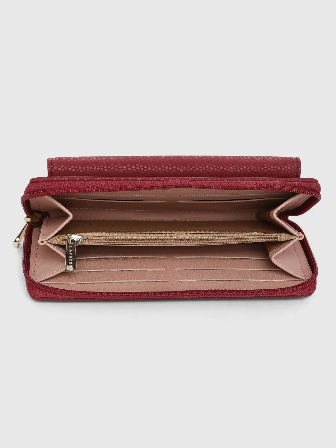 Caprese Ingrid Wallet Medium Maroon