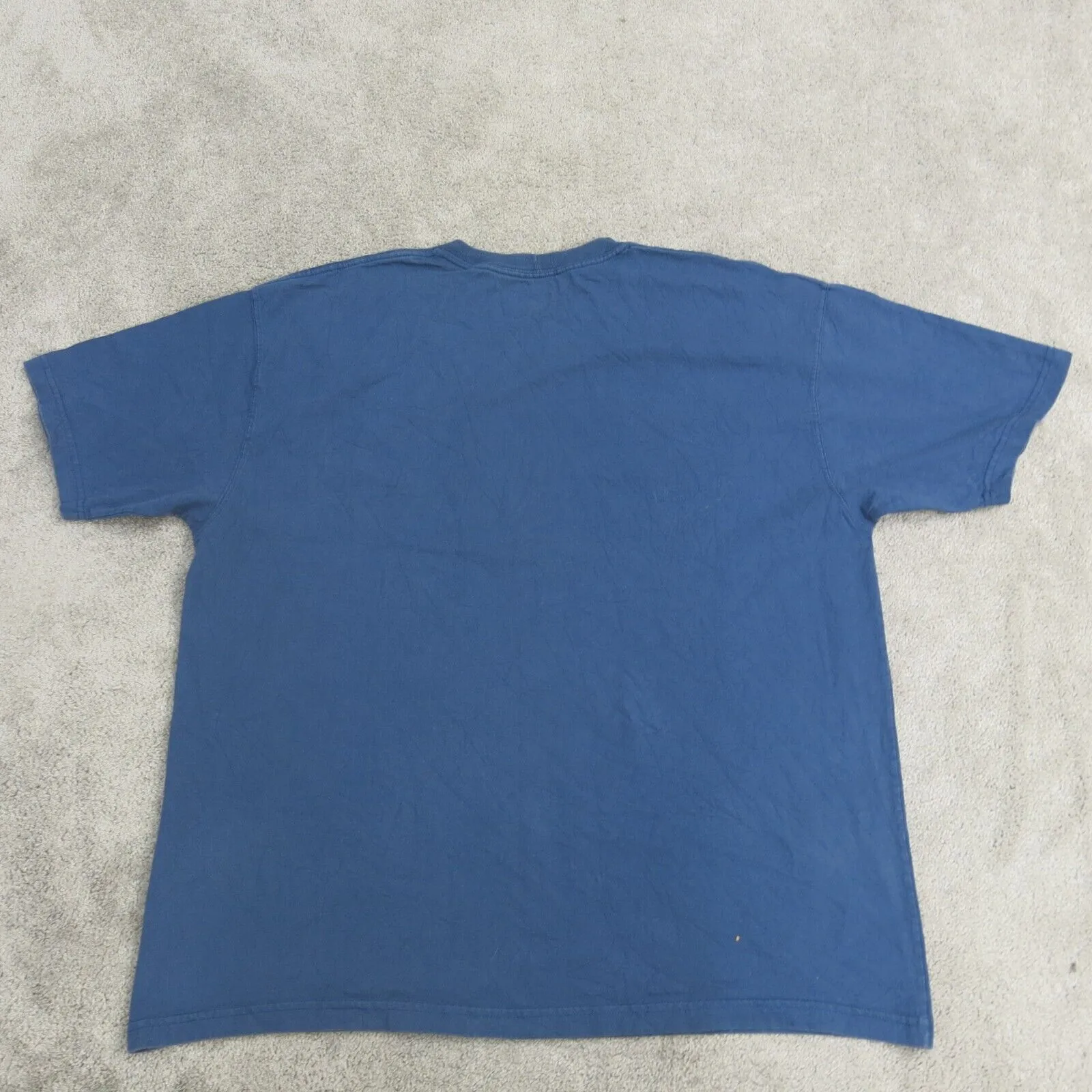 Carhartt Shirt Mens XL Blue Crew Neck Tee Short Sleeve 100% Cotton Casual Logo