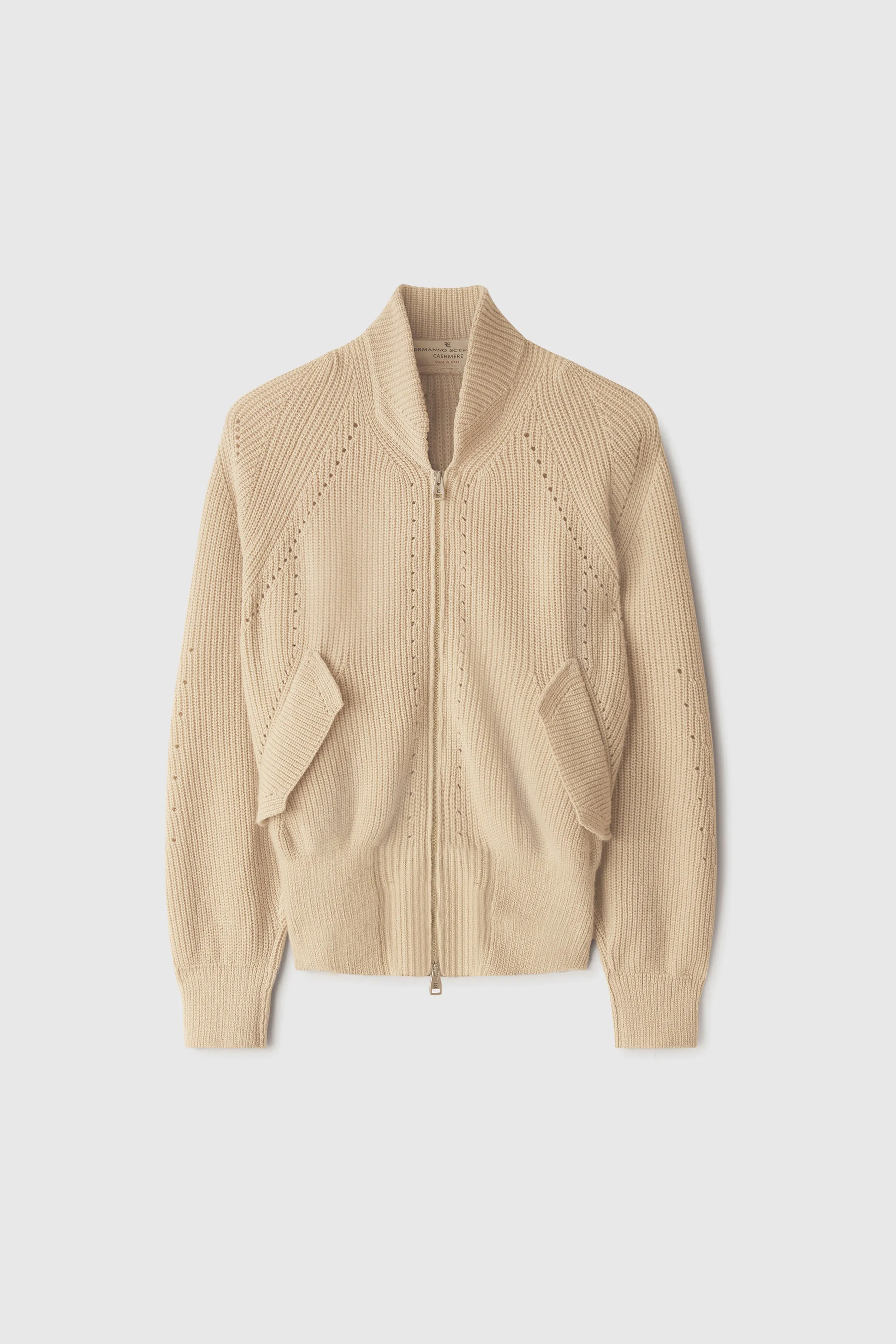 Cashmere bomber jacket