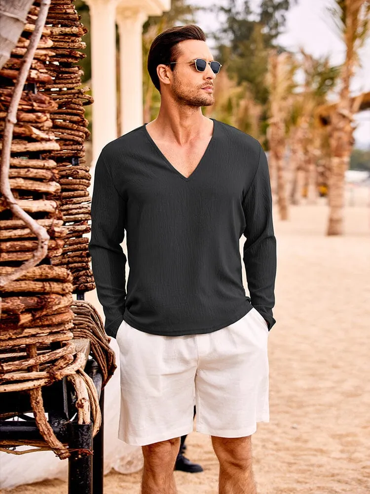 Casual Comfort V-Neck Beach Tops (US Only)