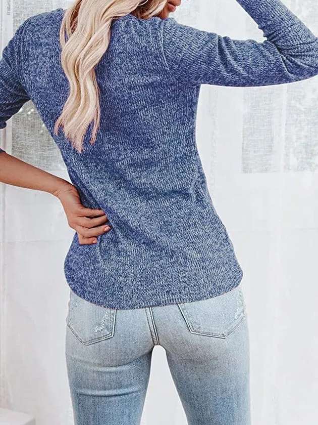 Casual Henley Shirt Women's