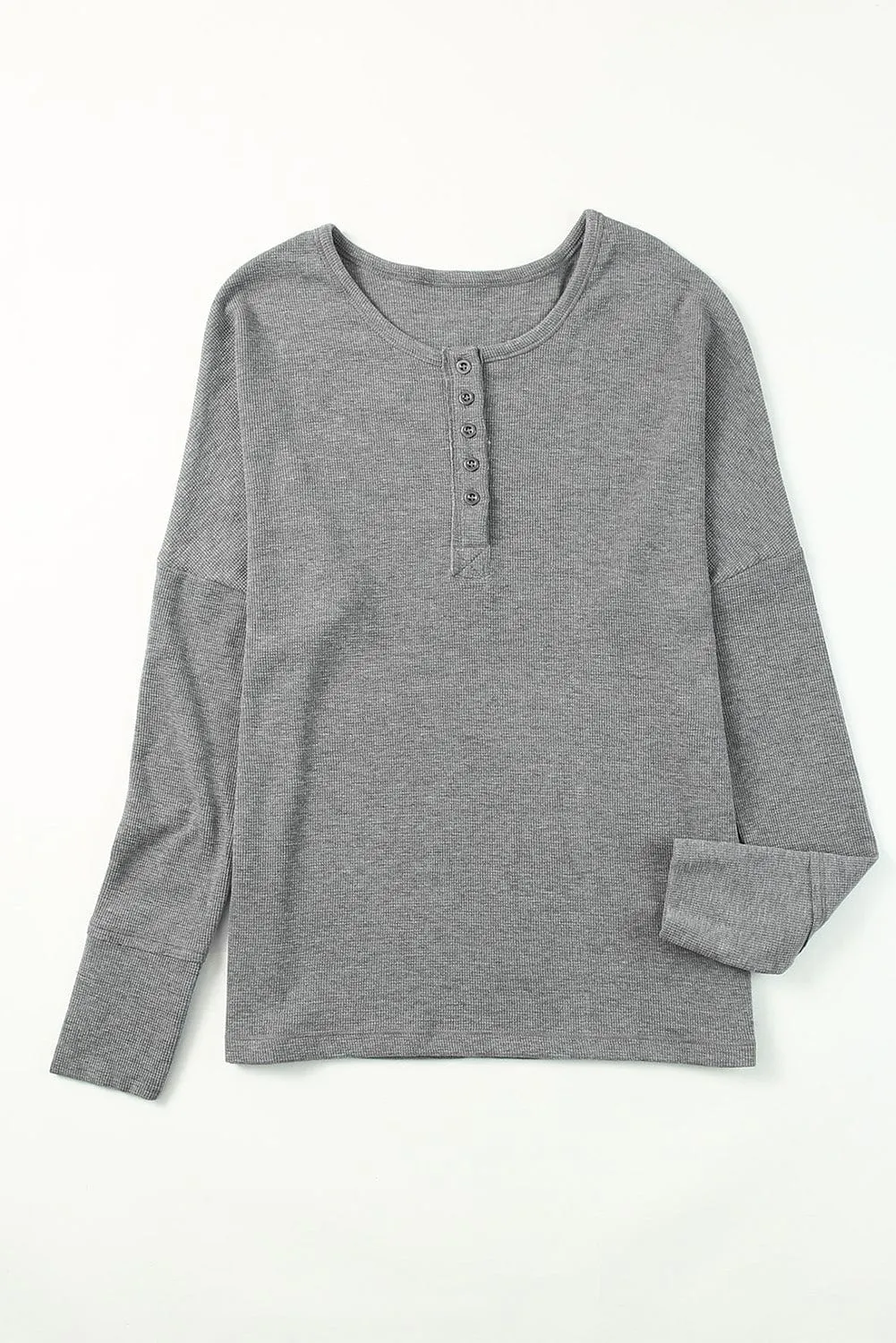 Casual Henley Shirt Women's