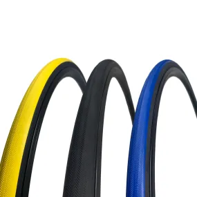 Challenge Elite Open Tubular Road Tyre - 700 x 23c - Black Yellow or Blue