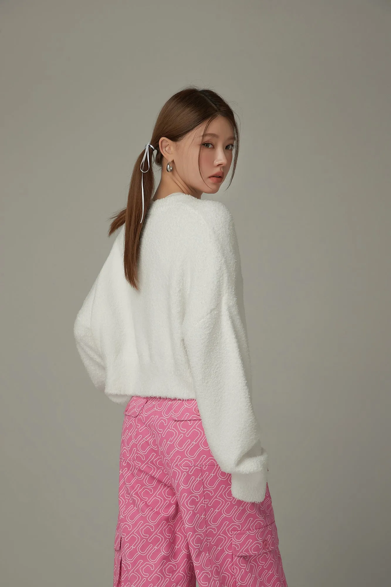 Cherry Crop Knit Sweater