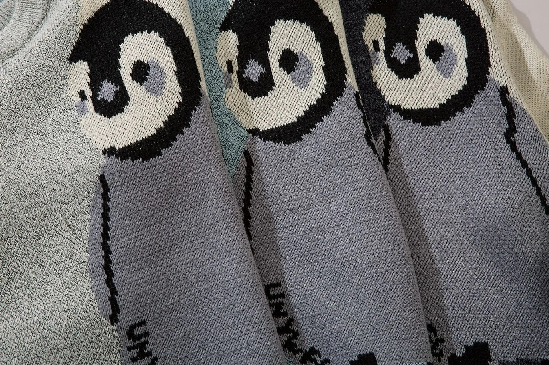 Chill with Charm: Harajuku Cartoon Penguin Knit Sweater - Embrace Adorable Winter Fashion! ❄️🐧