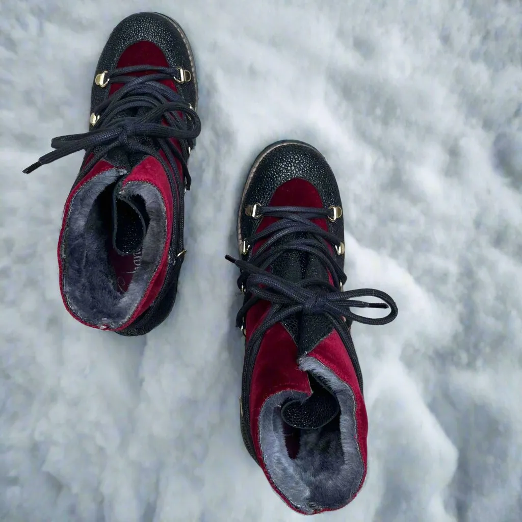 Chukar - Wine Velvet warm winter boot