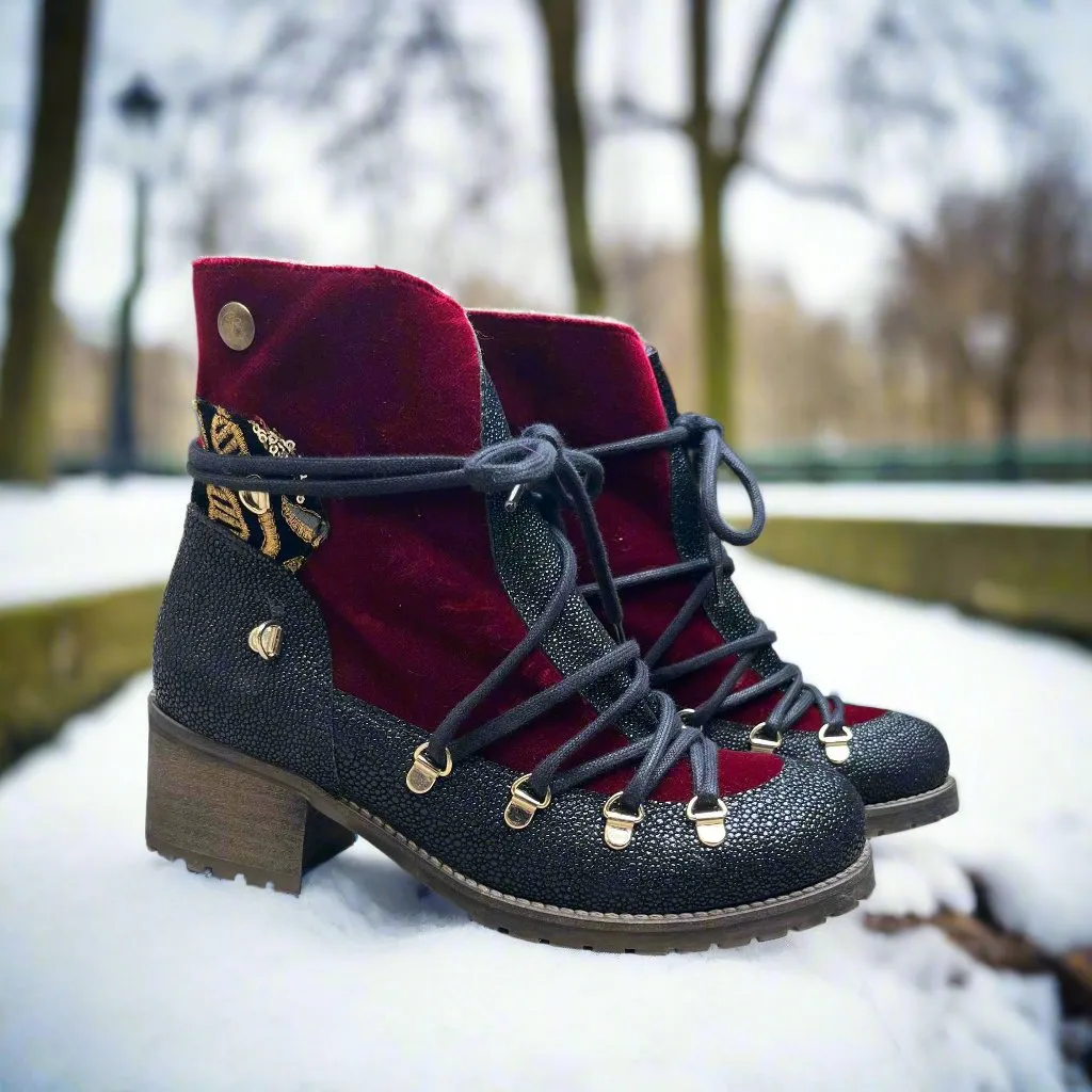 Chukar - Wine Velvet warm winter boot