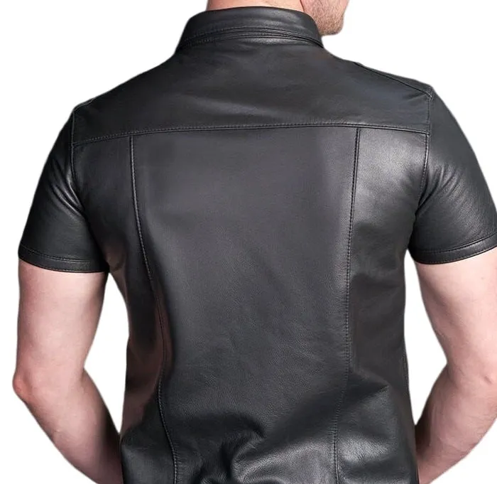 Classic Leather Shirt Black