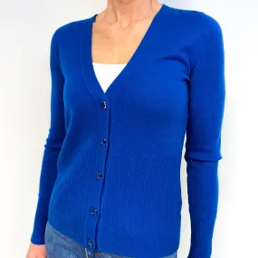 Cobalt Blue Cashmere Cardigan Medium