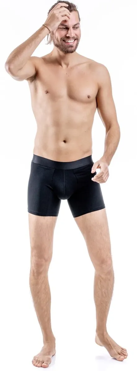 Comfyballs Black No Show Cotton Long