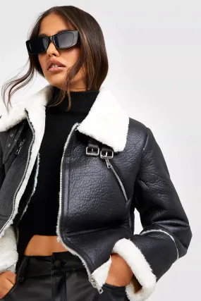 CROPPED AVIATOR JACKET