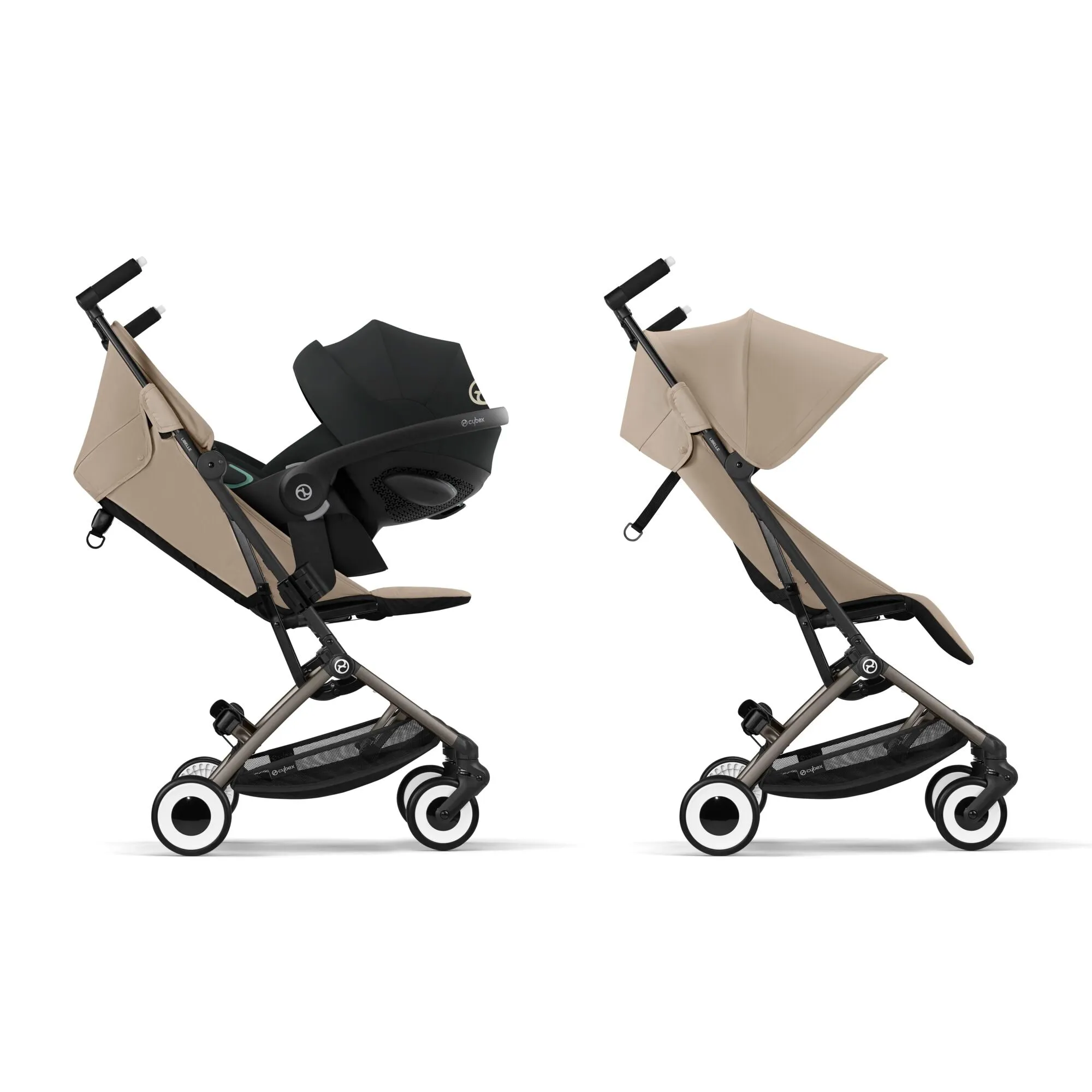 Cybex, New Libelle Ultra Compact Stroller, Almond Beige