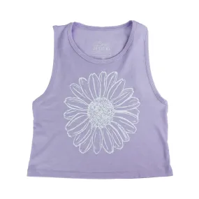 Daisy Feminine Fit Cropped Tank in Lilac